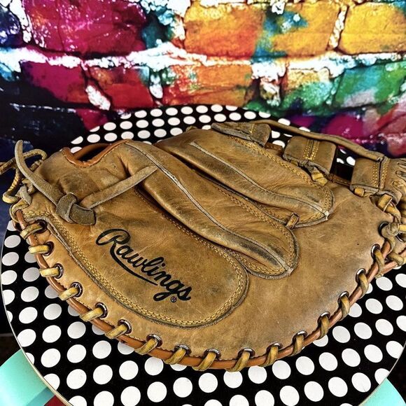 Rawlings Mark McGwire RFM23 First Baseman LH Glove Deep Well Pocket Edge U Cated - Picture 2 of 4